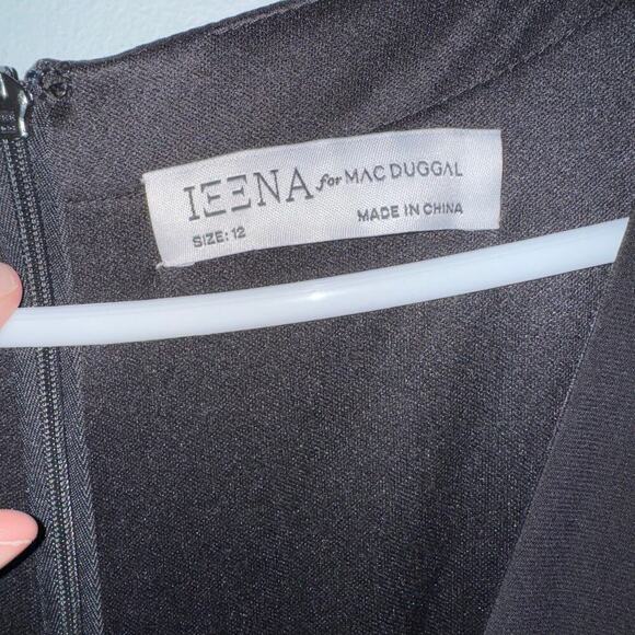 Ieena for MacDuggal Jersey  V-Neck Long Sleeve t Sheath Gown NWT Size 12 - Picture 8 of 12